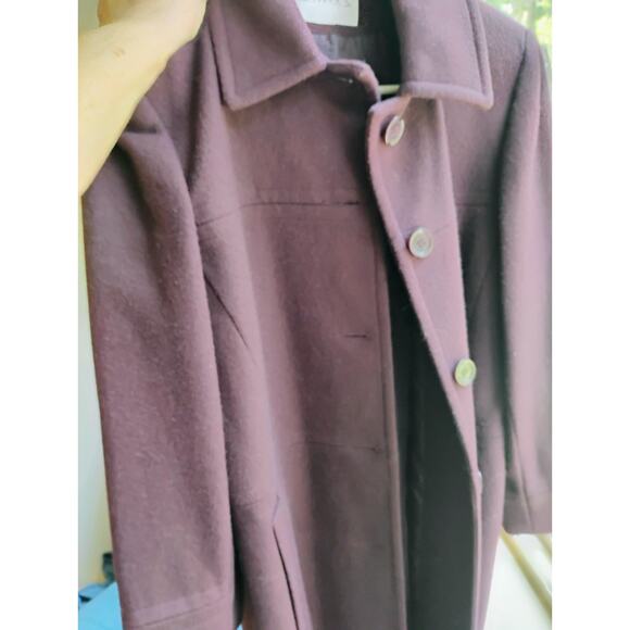 Plumb Colored Wool Blend Women's Blazer fun Chadwick's. Small. Office Attire. - Picture 7 of 14